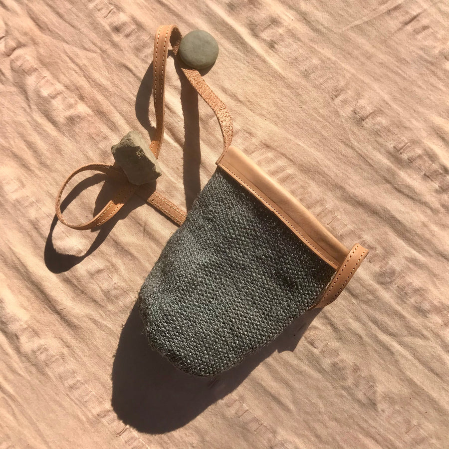 MINI fique bucket bag ~ blue slate